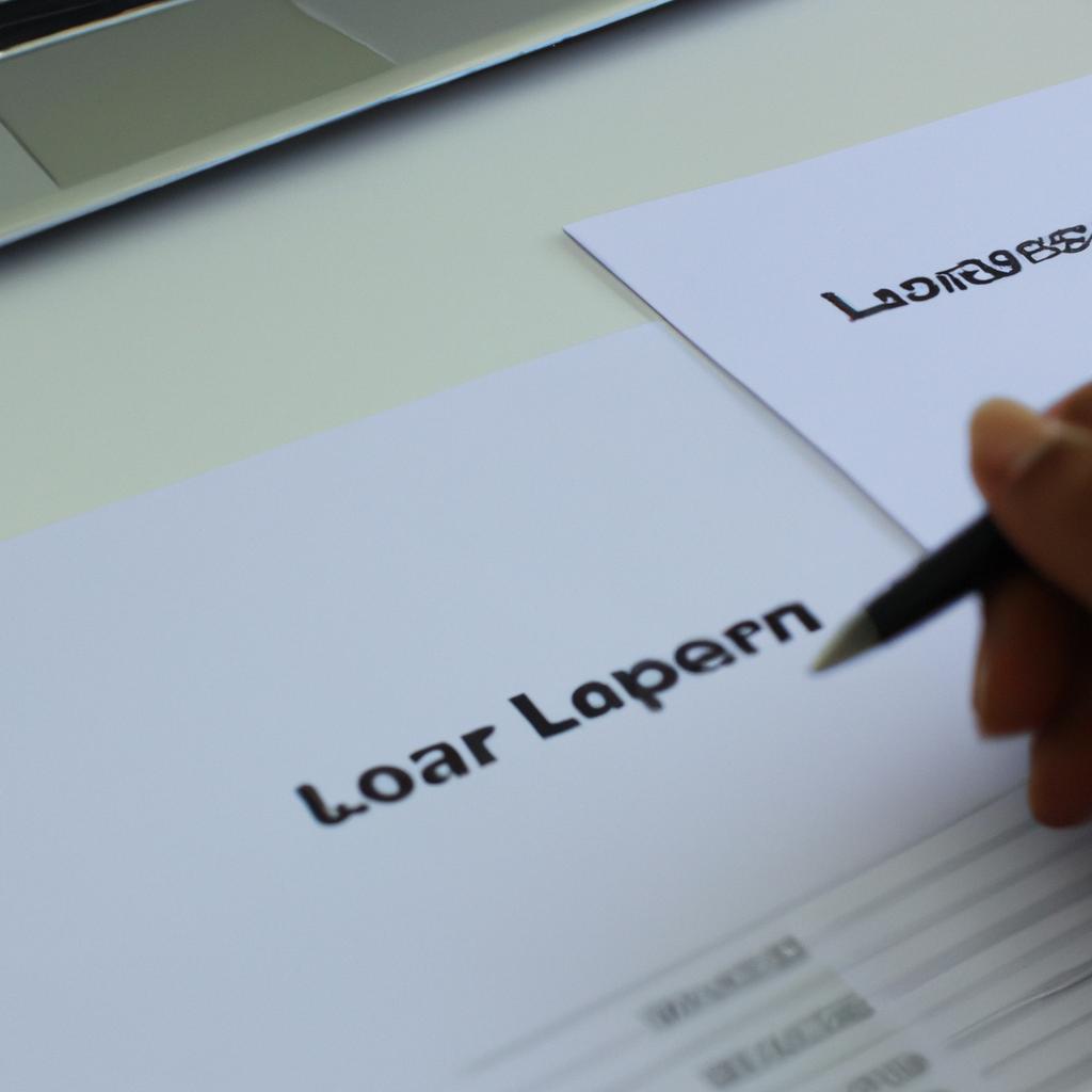 Person researching loan options